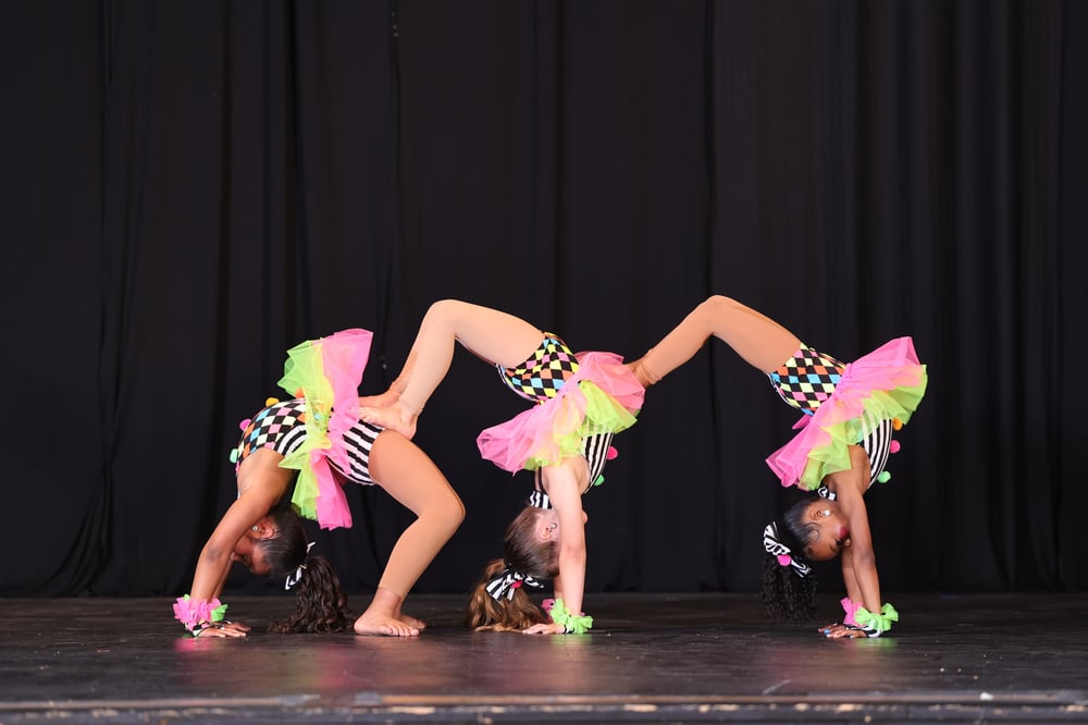 Flippin' Fabulous Acrobatic Dance Center outdoor performance.